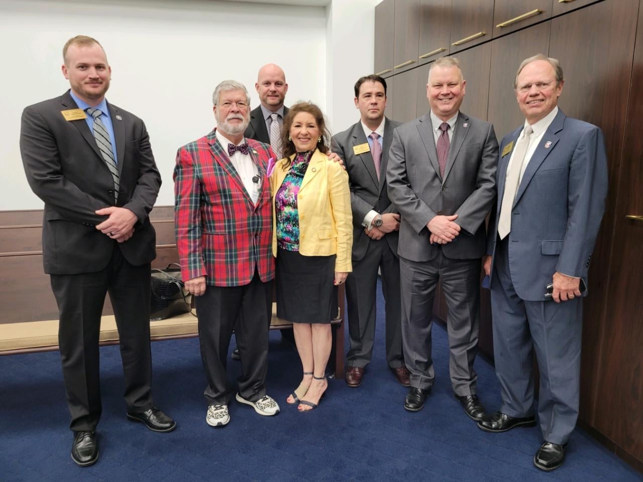 PBA Delegation with Bradly Evans, Rep. Mike Clampitt, and Donna White after the Committee Hearing