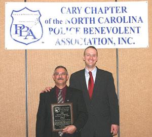 2006 George Almond Officer of the Year Recipient Detective Jim Grier with Retired Detective George Almond